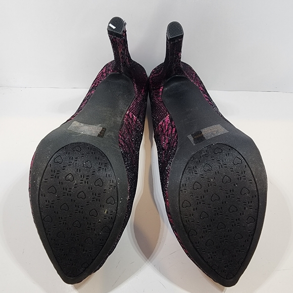 Pink Glitter platform 5.5 inch heel - Picture 5 of 5